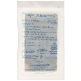Aloetouch 12" Powder-Free Nitrile Exam Gloves, Sterile Singles, Size L nimmed