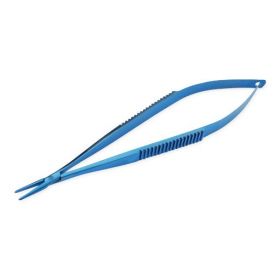 6"(15.2 cm) Straight Titanium Precise Touch Jacobson Micro Needle Holder with Flat Handle