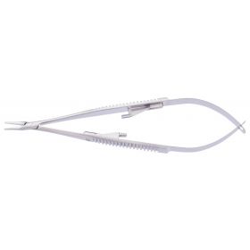 5-1/2 (14 cm) Long Shank Castroviejo Eye Needle Holder with 9 mm Long Straight, Smooth Jaws