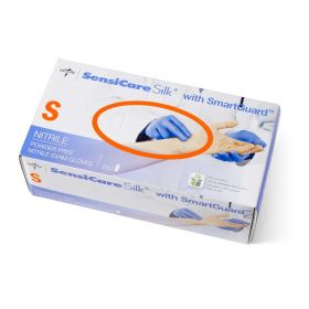 SensiCare Silk Powder-Free Nitrile Exam Gloves MDS2584