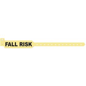 Tri-Laminate ID Band, Fall Risk, Adult, Yellow