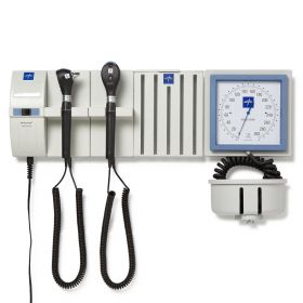 Diagnostic Wallboard System with 2 Handles, L2 Xenon Otoscope Head, L2 Xenon Ophthalmoscope Head, Specula Dispenser, and Aneroid BP Device