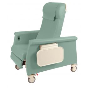 Elite Clinical Recliner with Dual Swing-Away Arms, Moss Green