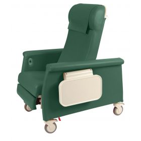 Elite Clinical Recliner with Dual Swing-Away Arms, Hunter Green
