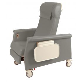 Elite Clinical Recliner with Dual Swing-Away Arms, Gray