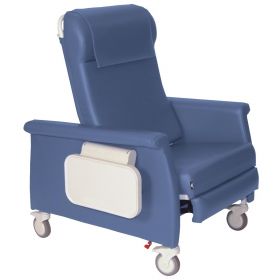 Bariatric Elite Clinical Recliner with Dual Swing-Away Arms and Heat, Doe