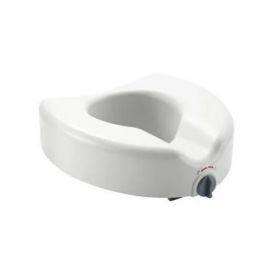 Elevated Locking Toilet Seat with Arms, 350 lb. Weight Capacity