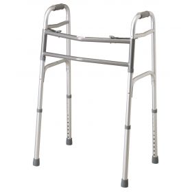 Adult Bariatric Folding Walker, 2 Button, 500 lb. Capacity, Extra Wide