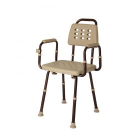 Elements Shower Chair with Back and Microban Treatment MDS89745ELMB