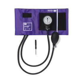 Handheld Aneroid Sphygmomanometer with Nylon Case, Purple