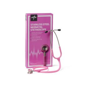 Elite Stainless Steel Neonatal Stethoscope, Pink