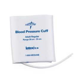 Disposable Vinyl Single-Tube Blood Pressure Cuffs with Bayonet Connector, Large Adult