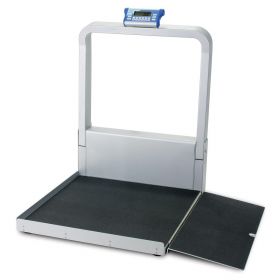 Wheelchair Scale with Handrail and Ramp, 1, 000 lb. (450 kg) Capacity