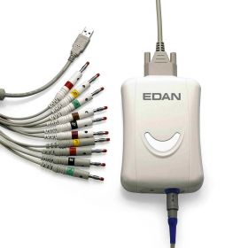 Edan SE-1515 ECG Machine with Software and Sampling Box, Wired, 12 Lead