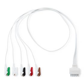 Disposable ECG Leadwire for GE Multi Machines, Pinch Electrode Connection, 5-Lead
