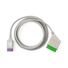 Reusable ECG Trunk Cable for Nihon Kohden Machines, 3-Lead Leadwire