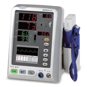 Edan M3A Vital Signs Monitor with Blood Pressure, SpO2, and Oral Thermometer
