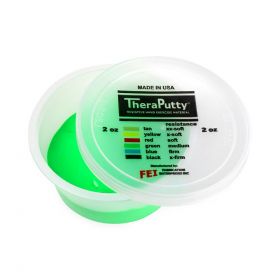 CanDo TheraPutty Hand Therapy Putty, Antimicrobial, 2 oz., Green, Medium Resistance