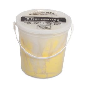 CanDo TheraPutty Hand Therapy Putty, Antimicrobial, 5 lb., Yellow, X-Soft Resistance