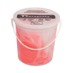CanDo TheraPutty Hand Therapy Putty, Antimicrobial, 5 lb., Red, Soft Resistance