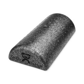 Extra-Firm Composite Foam Roller, Black, Half Round, 6" x 12"