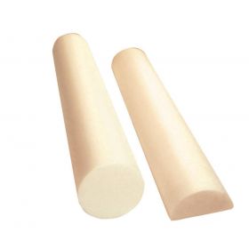 CanDo Antimicrobial Foam Roller, Beige, 6" x 36" Half Round