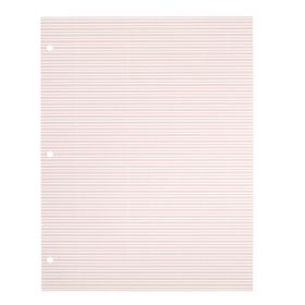 Instrument ID Tape Sheet, White / Pink, 1/4" Wide