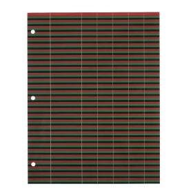 Instrument ID Tape Sheet, Red / Black / Green, 1/4" Wide