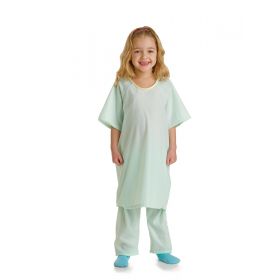 Pediatric Pajama Pants, Solid Green, Size M