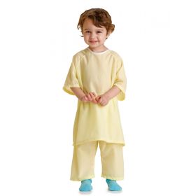 Pediatric Pajama Pants, Solid Yellow, Size S