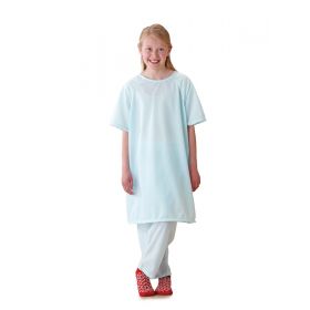 Snuggly Pediatric Gown, Solid Blue, Size L