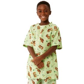 Pediatric IV Gown, Tiger, Green, Size M