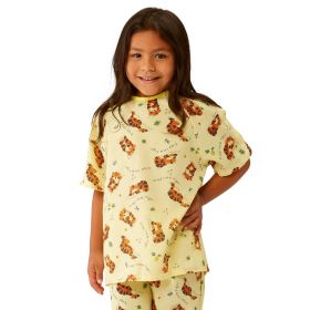Pediatric IV Gown, Tiger, Yellow, Size S
