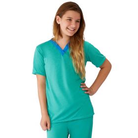 Pediatric Shirt, Solid Green, Size XL