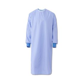 Blockade Reusable Cover Gown, 1-Ply, Ceil Blue, AngelStat Back, Ties at Neck and Back, Size XL
