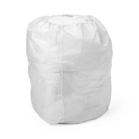 Nylon Hamper Bag with Flip Top and Elastic Closure, 25", White, 2 Dozen