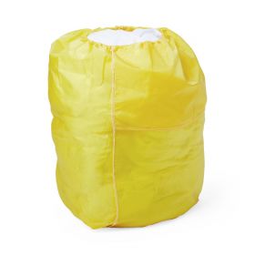 Nylon Hamper Bag with Flip Top and Elastic Closure, 25", Yellow, 2 Dozen