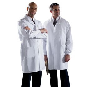 Men s Poplin Staff Length Lab Coat MDT12WHT32E