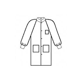 Unisex Staff-Length Lab Coat, White, Size 42