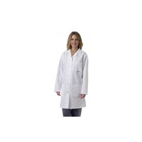 Women's Full-Length Lab Coat, White, Size XS MDT13WHT0E