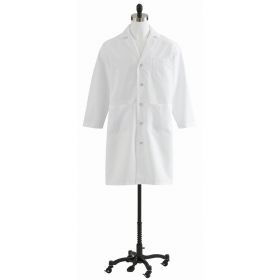 Men's Full Length Lab Coats-MDT14WHT46EPS