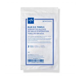 Sterile Disposable Deluxe OR Towel,Blue,17'' x 27'',2/Pack