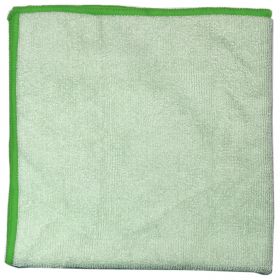 Microfiber Cleaning Cloth, 16" x 16", Lightweight, Light Green
