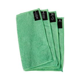 Clean-by-Sequence Microfiber Towel Booklet, Post-Acute Resident Room, Green