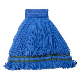 Microfiber String Wet Mop, Blue, 18 oz.