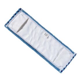 Pocket Microfiber Scrubber Mop, Blue, 5" x 18"