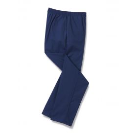 Women's Pull-On Slacks with Elastic Waist, 65% Polyester/35% Cotton, Navy, Size M