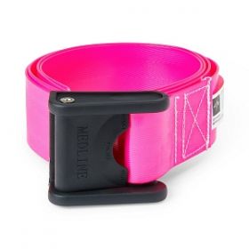Wipeable Gait Belt, Polyurethane Coated, Pink, 60"
