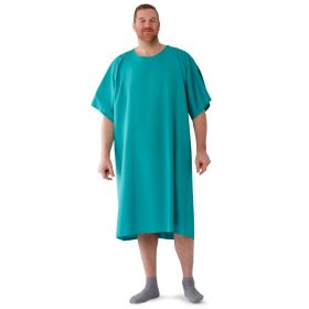 IV Gown with Plastic Back Snap Closures, Green, Size 10XL