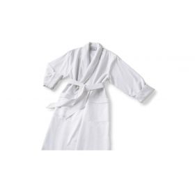 Patient Robe, Microfiber, White, One Size Fits Most